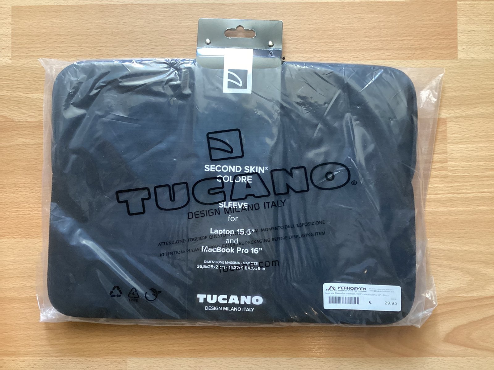 Tucano Laptophoes 15,6” of 16” - Nieuw, Ophalen of Verzenden, Nieuw, 13 inch of meer, Bescherming voor- en achterkant