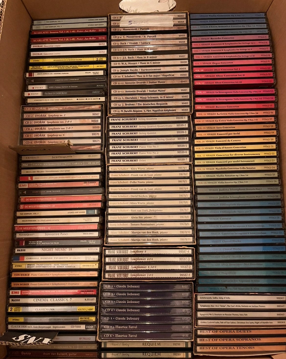 250 cd’s Klassiek collectie, Ophalen of Verzenden, Zo goed als nieuw, Bach