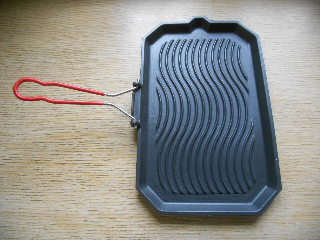 Rechthoekige barbecuegrill (gietijzeren braadpan) mobilhome, Huis en Inrichting, Ophalen of Verzenden, Gietijzer