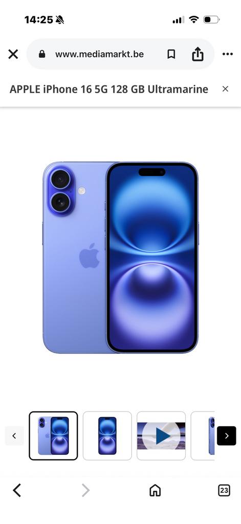 Iphone 16 kwil deze ruilen met een samsung s25 ultra, Telecommunicatie, Ophalen of Verzenden, Zo goed als nieuw, IPhone 16