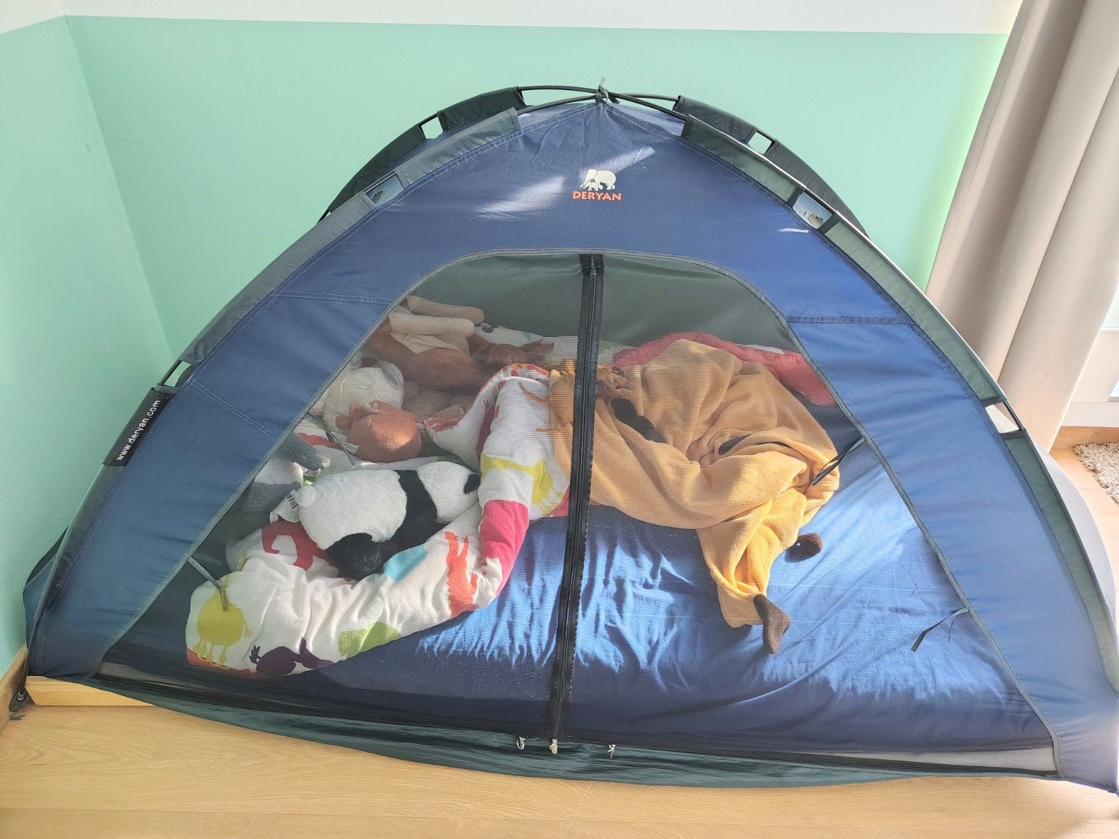 deryan bedtent, Gebruikt, Overige merken, Ophalen of Verzenden, Blauw