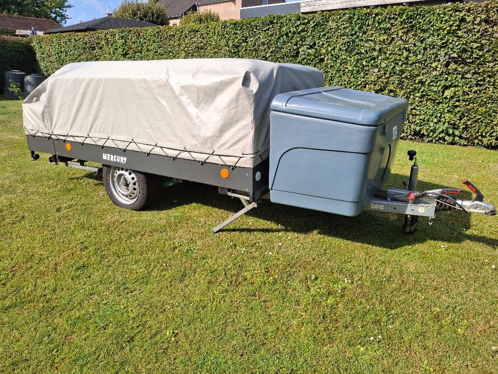 Cabanon Mercury 2019 met voortent en panoramaluifel, Caravanes & Camping, Présent, Gris, Jusqu'à 6, Cabanon