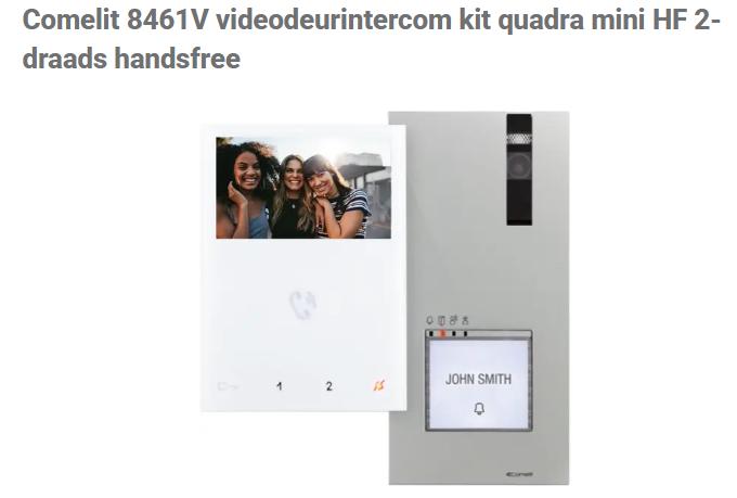 Comelit Videokit 2 draads, Ophalen, Nieuw, Bedraad