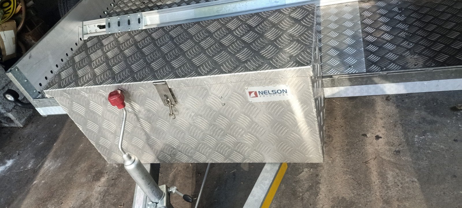 coffre  en aluminium pour remorque, Enlèvement, Comme neuf