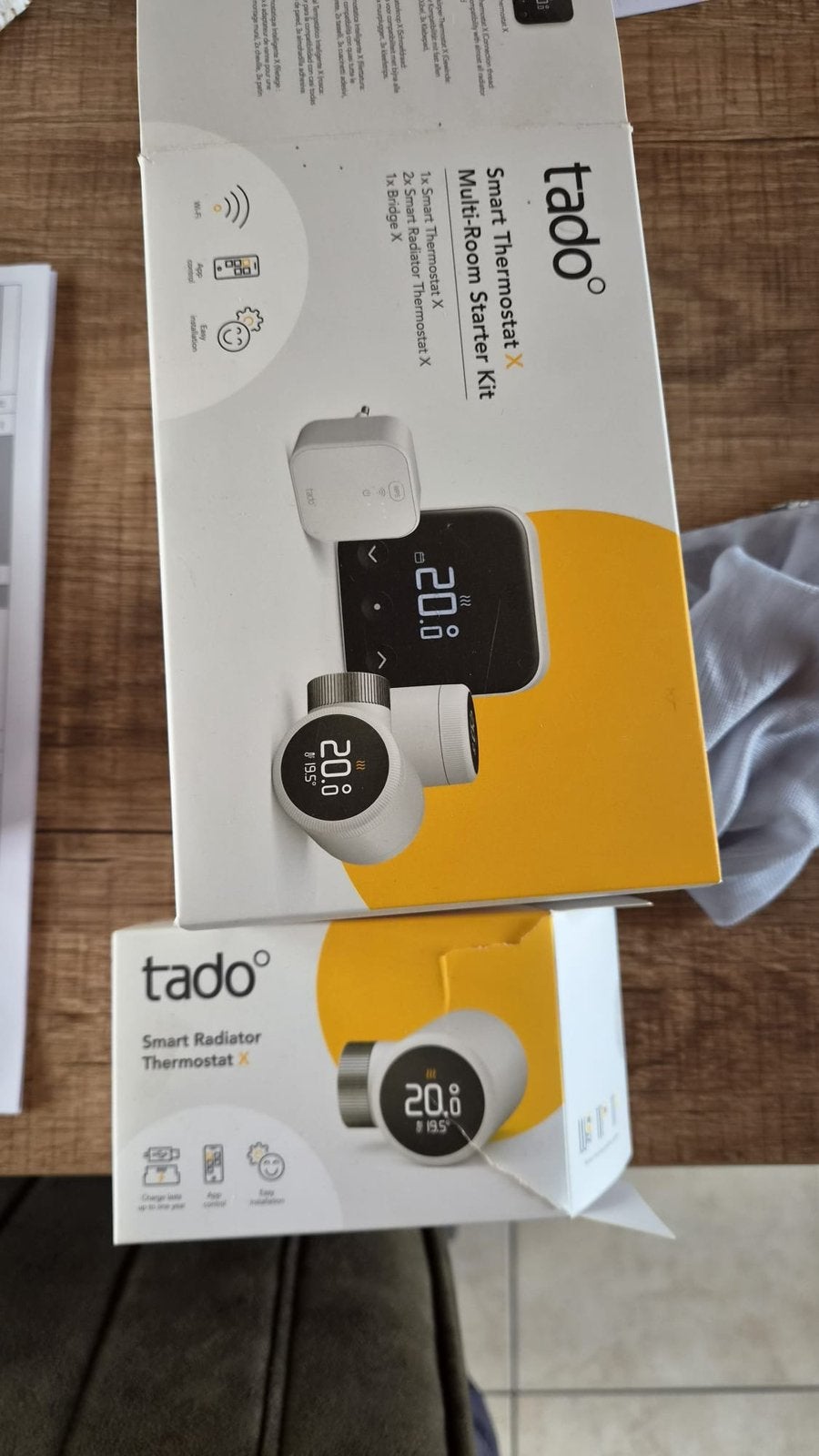 Tado slimme thermostaat met 3 kranen, Doe-het-zelf en Bouw, Ophalen, Zo goed als nieuw, Thermostaat