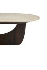Salontafel, 100 à 150 cm, Japandi en modern, Comme neuf, Enlèvement