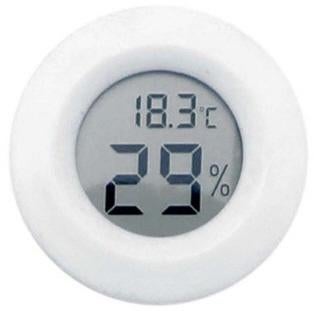 Hygrometer Thermometer Klimaatmeter Vochtmeter Rond 41mm Wit, Ophalen of Verzenden, Nieuw, Wit