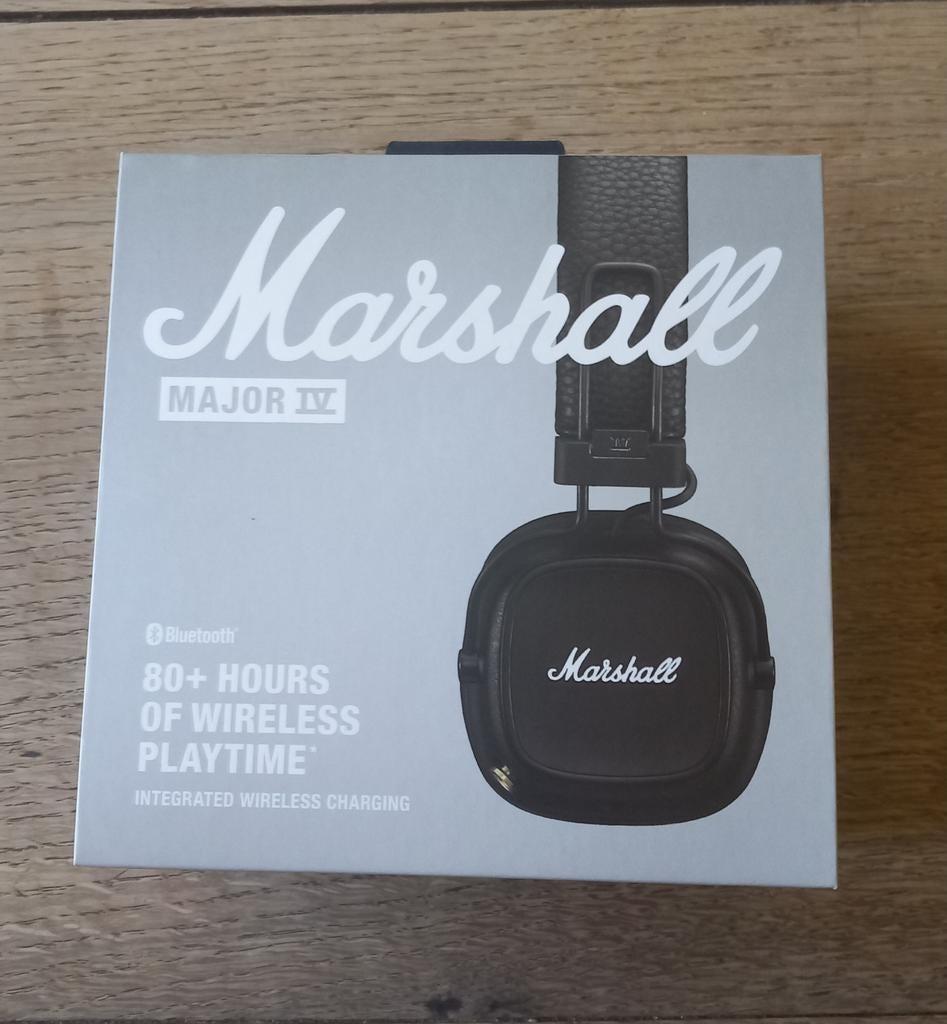 Casque Marshall IV filaire noir, TV, Hi-fi & Vidéo, Casques audio, Comme neuf, Bluetooth