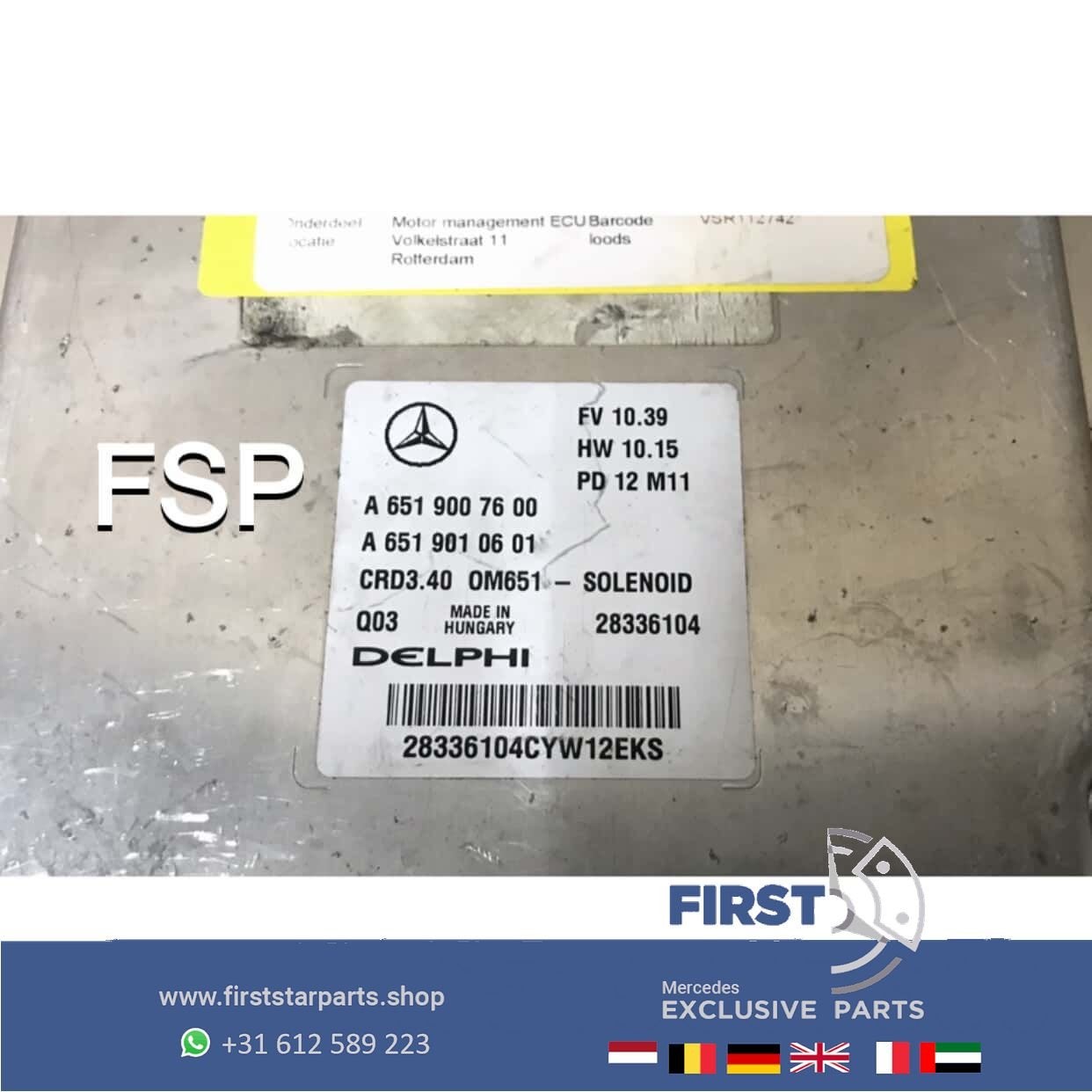 Mercedes Benz A6519007600 A6519010601 MOTOR ECU MODULE / COM, Auto-onderdelen, Gebruikt, -, Ophalen of Verzenden, -