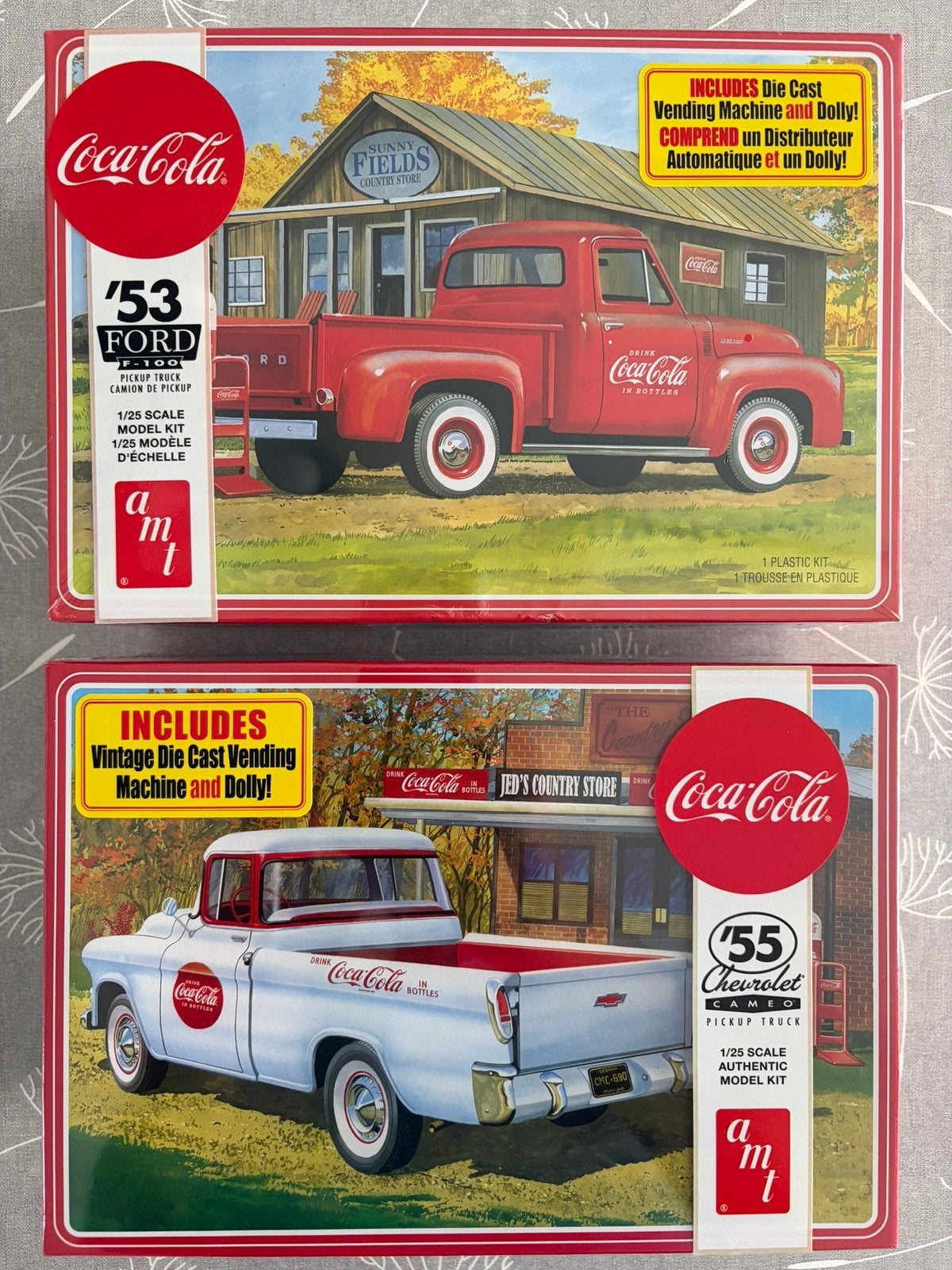 AMT Coca-Cola Chevy & Ford pick up trucks, Hobby & Loisirs créatifs, Modélisme | Voitures & Véhicules, Enlèvement ou Envoi, Comme neuf