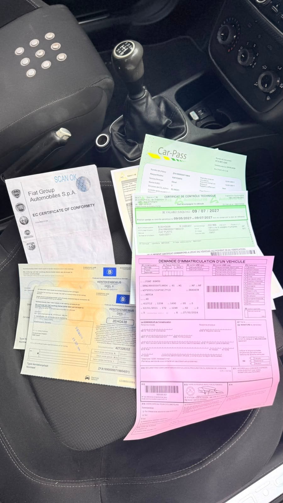 Fiat punto evo  prête a immatriculé, Achat, Diesel, Particulier, Punto