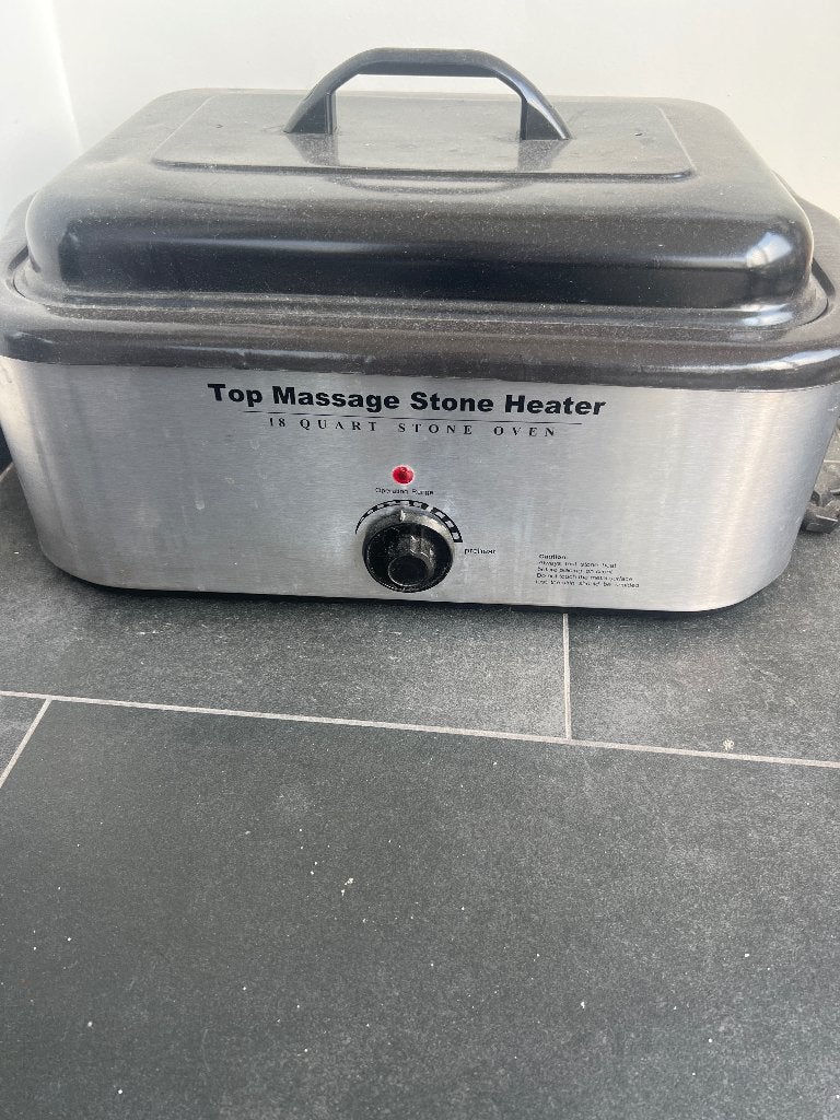 Hot stone verwarmer en stenen, Ophalen, Gebruikt