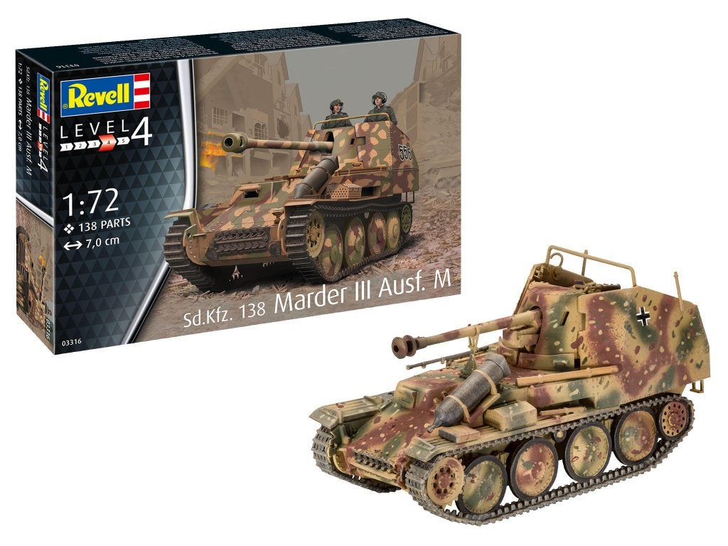 REVELL 03316 SD. KFZ. 138 MARDER III AUSF. M échelle 1/72, Hobby & Loisirs créatifs, Modélisme | Voitures & Véhicules, Neuf, 1:50 ou moins