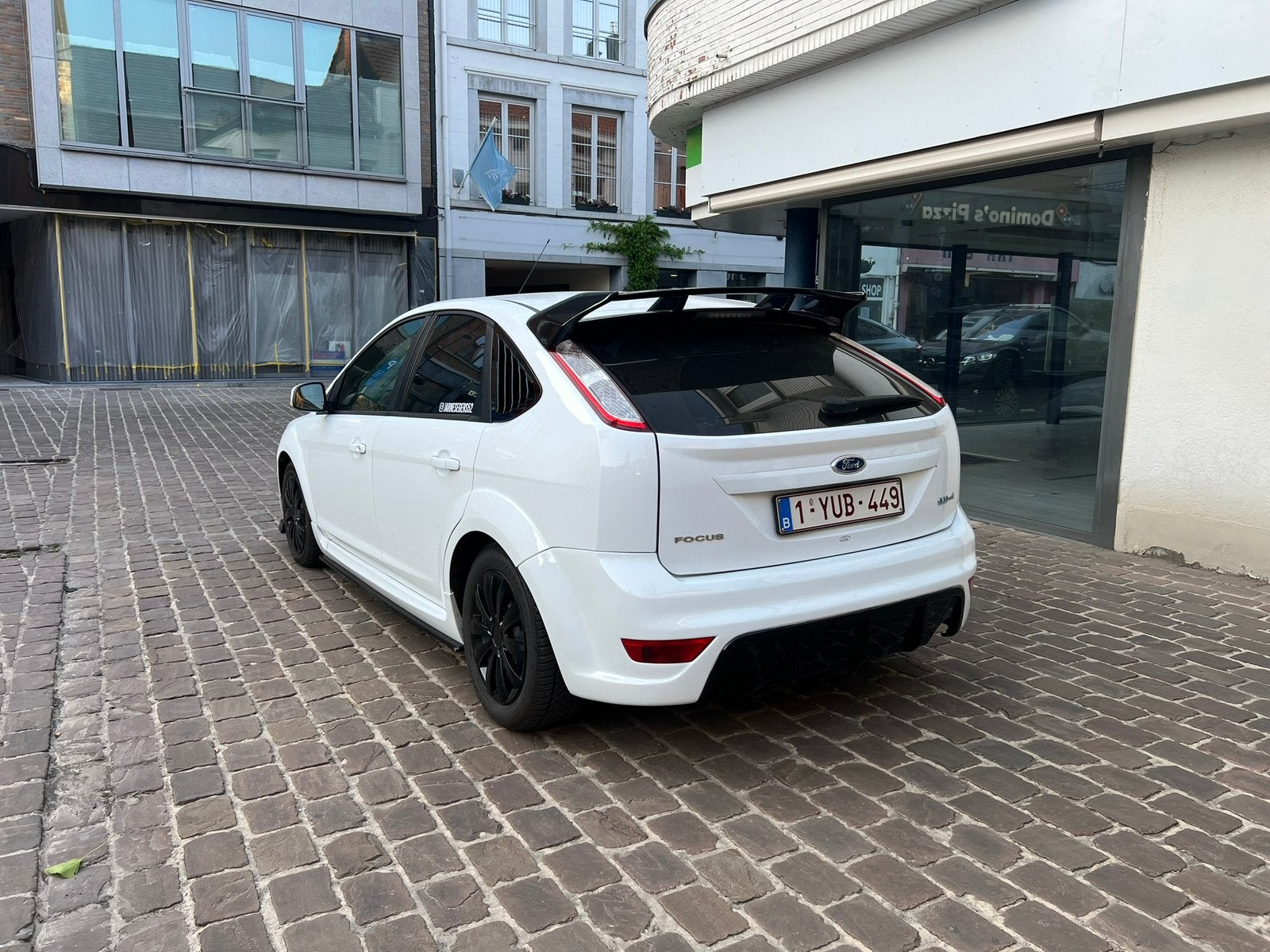 Ford focus mk2, Auto's, Zwart, Leder en Stof, Wit, 5 deurs