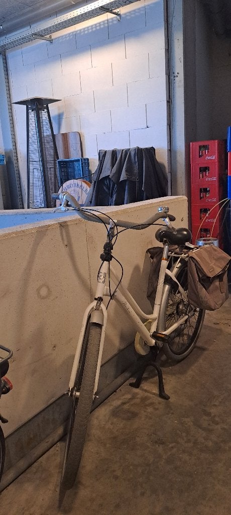 damesfiets Cortina crêmekleur, Fietsen en Brommers, Ophalen, Zo goed als nieuw, Schijfrem, Versnellingen