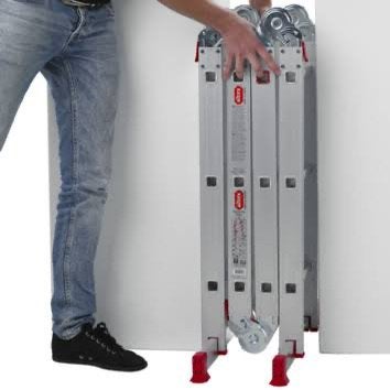 Vouwladder, Doe-het-zelf en Bouw, Ophalen, Zo goed als nieuw, Ladder, 2 tot 4 meter