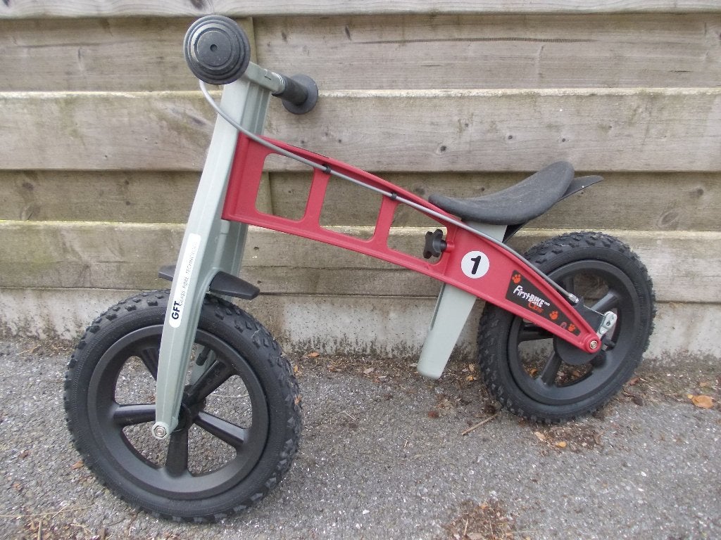 Loopfiets FirstBike Red Cross Rem, Nieuw, Minder dan 16 inch, Trommelrem, Ophalen