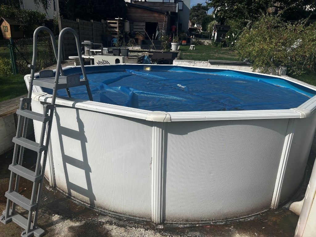 Piscine GRE Ronde - hors sol acier 4,70 x 1,22 m, 300 cm ou plus, Rond, Enlèvement, Utilisé
