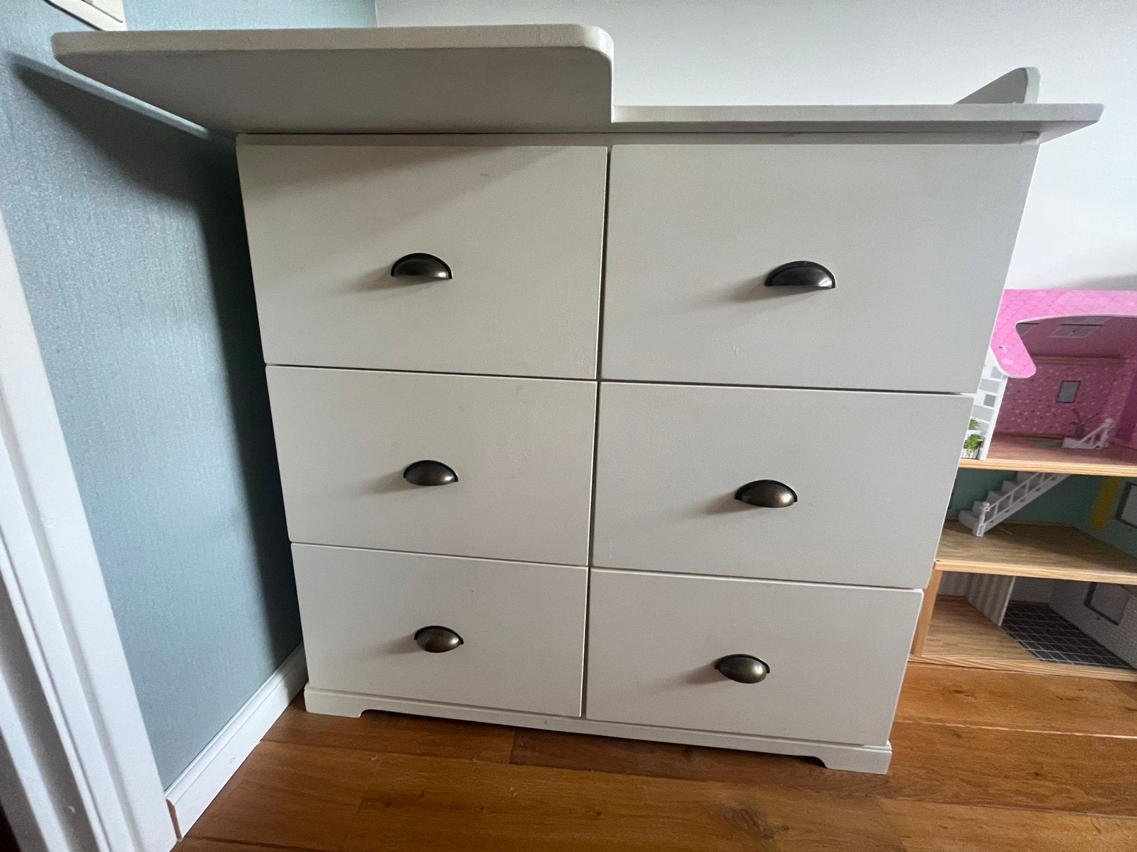 Massief houten commode, handgemaakt, zware kwaliteit, Ophalen, Gebruikt, 70 cm of meer, 100 cm of meer