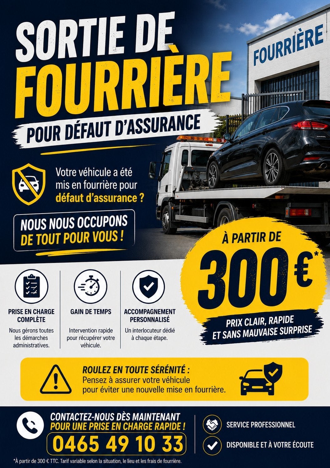 Sortir de fourrierre pour defaut d assurance ou d immatricul, Tickets & Billets