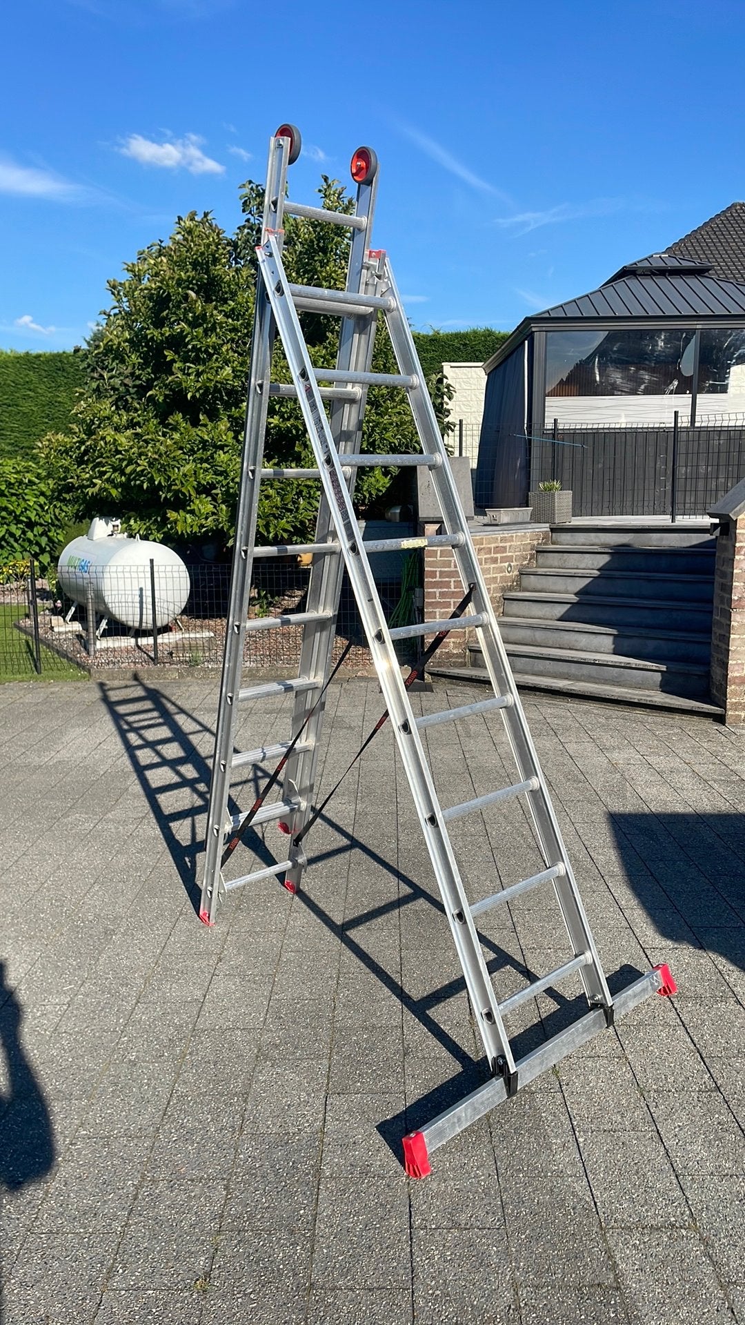 Altrex lader 3x9   (359€ nieuw ), Ophalen, Nieuw, Ladder, Opvouwbaar of Inschuifbaar