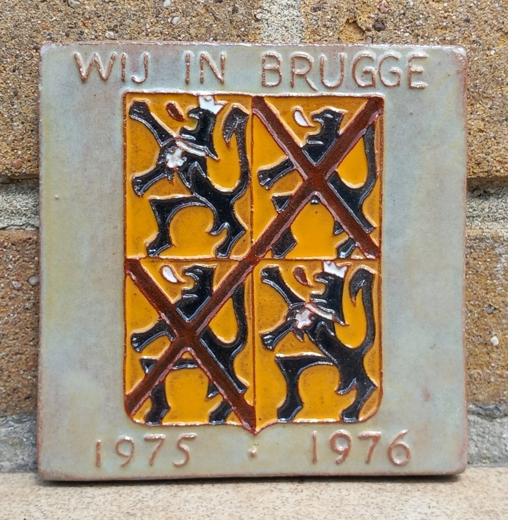 Keramiek Wij in Brugge 1975 - 1976 Wandkeramiek, Antiek en Kunst, Ophalen