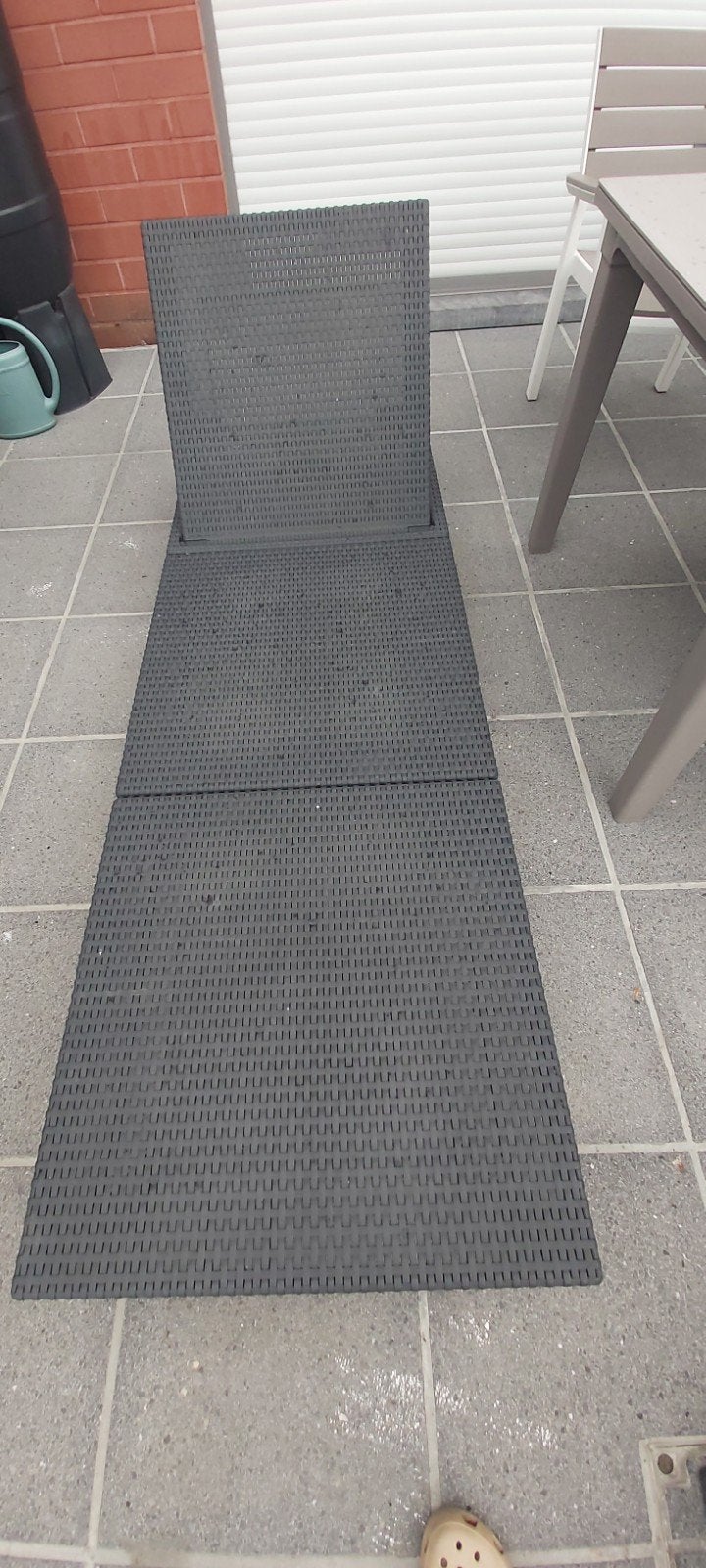 Ligbed merk Allibert met 2  kussens, Jardin & Terrasse, Chaises longues, Enlèvement