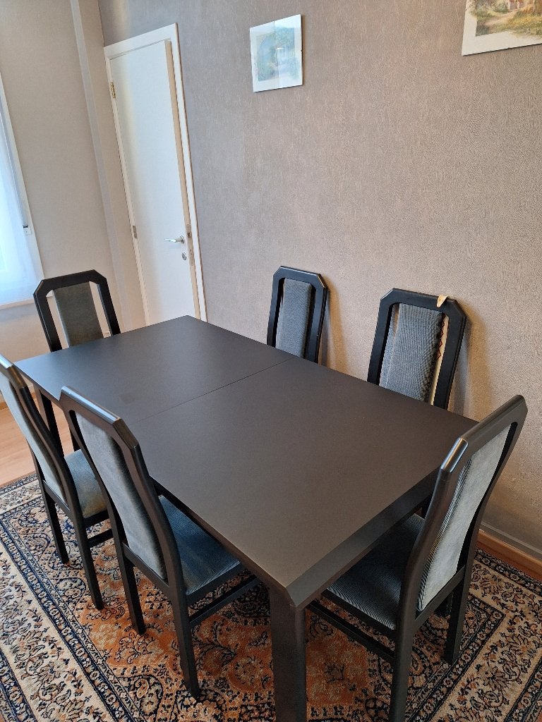 Tafel + 6 stoelen, Huis en Inrichting, Ophalen, Gebruikt