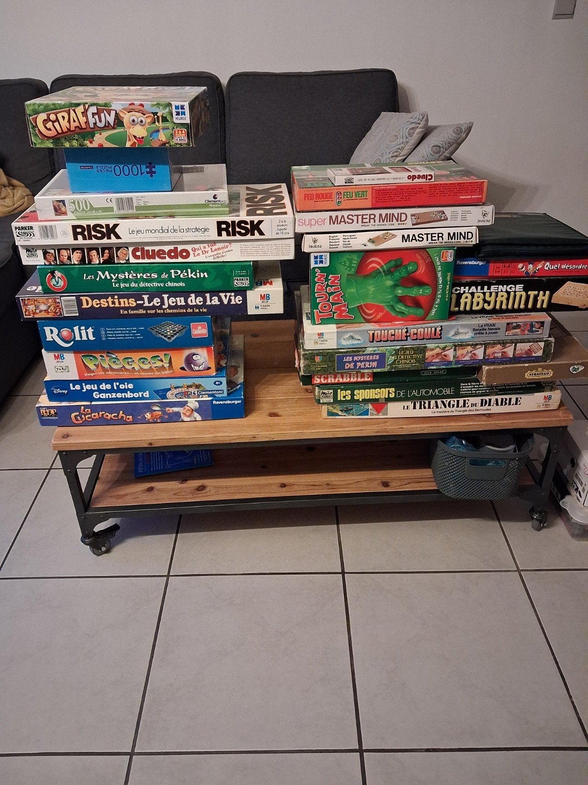 anciens jeux de société, Ophalen, Gebruikt