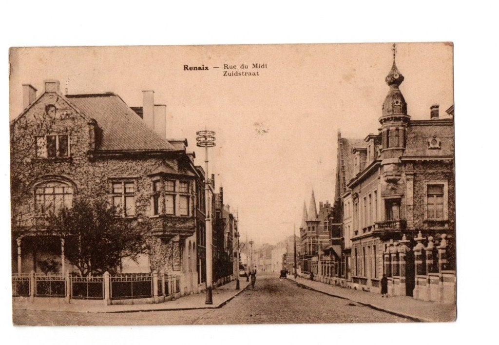 Ronse - Rue du midi zuidstraat, Verzamelen, Ophalen of Verzenden, 1920 tot 1940, Gelopen, Oost-Vlaanderen