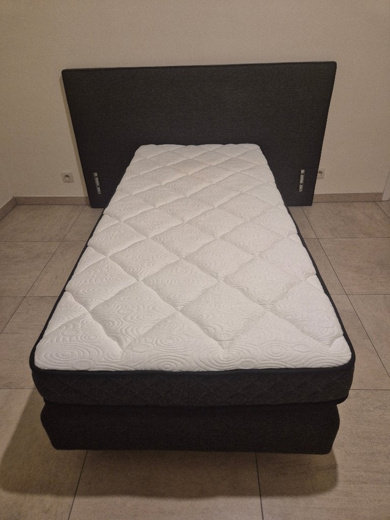 1 persoons bed, Huis en Inrichting, Slaapkamer | Bedden, Ophalen, Gebruikt, 90 cm, Eenpersoons