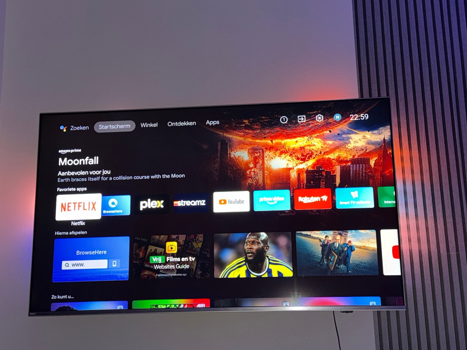 Philips The one Ambilight 75 inch, Audio, Tv en Foto, Ophalen, Zo goed als nieuw, Philips