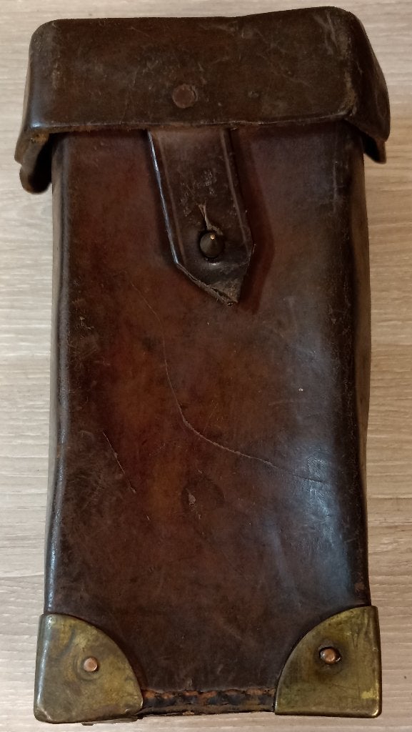 Giberne en cuir Hotchkiss Mle 1914 (C) ww1, Enlèvement ou Envoi, Armée de terre, Autres types