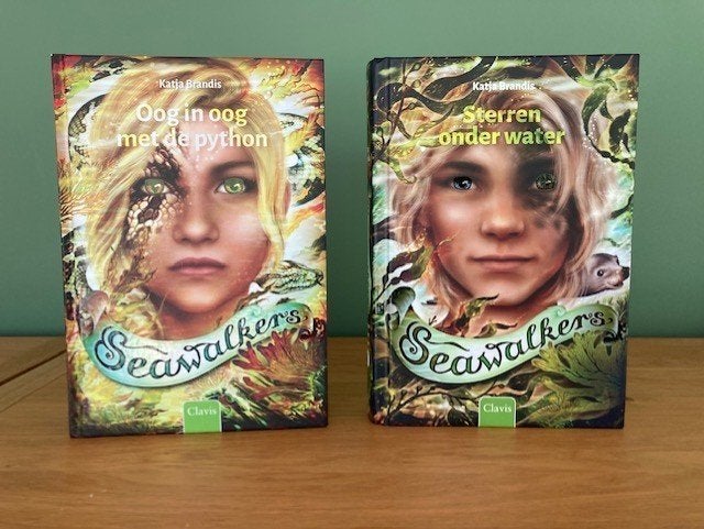 2 boeken Seawalkers, Boeken, Kinderboeken | Jeugd | 10 tot 12 jaar, Ophalen, Zo goed als nieuw, Katja Brandis, Fictie