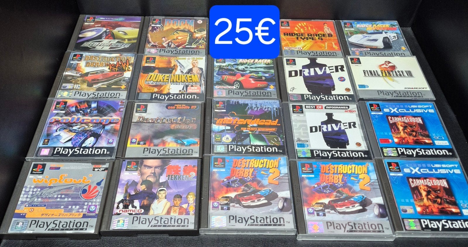 des jeux Playstation 1 complet à 20 et 25 €, Consoles de jeu & Jeux vidéo, Enlèvement ou Envoi