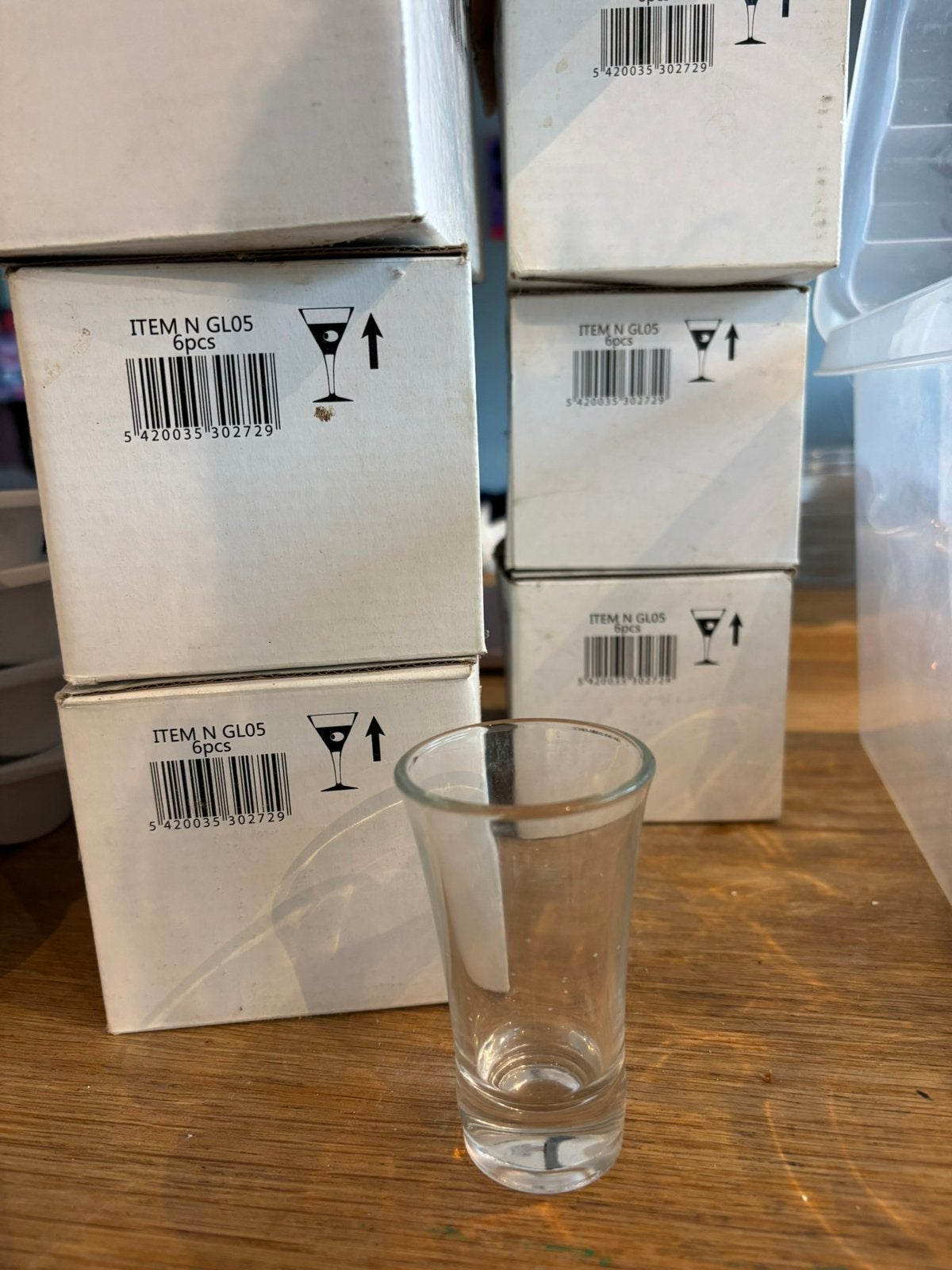 Amuse glaasjes en potjes, Ophalen