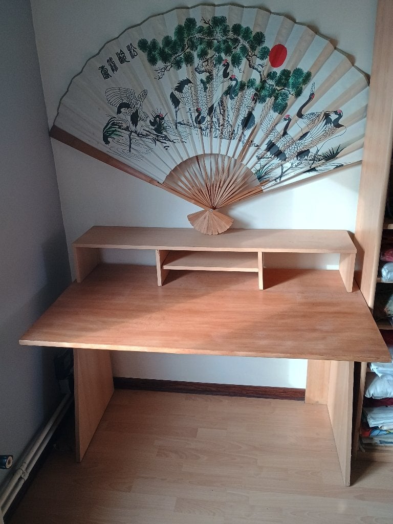 bureau met opzetstuk, Ophalen, Opzetstuk, Hout