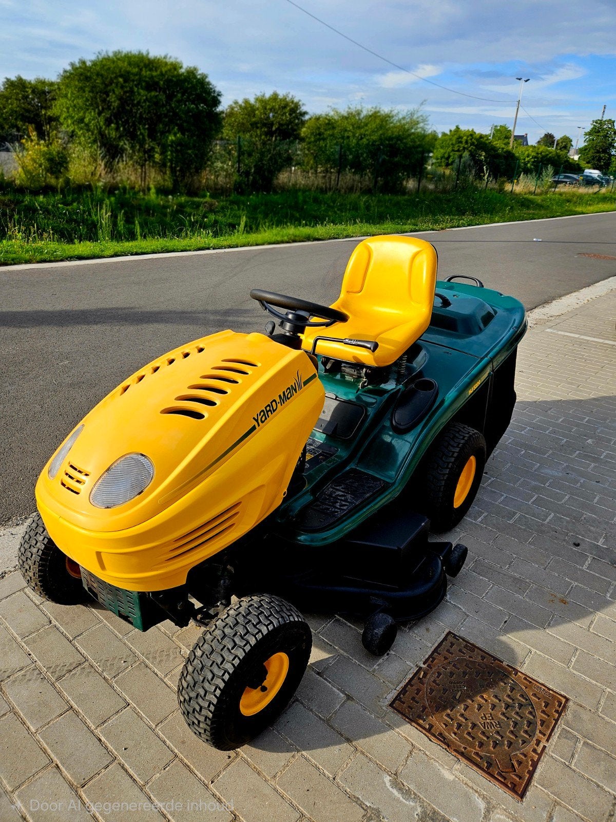 Yard-Man HJ 5220 Hydro, Tuin en Terras, Zitmaaiers, Gebruikt, 120 cm of meer, Elektrische starter, Opvangbak, Ophalen