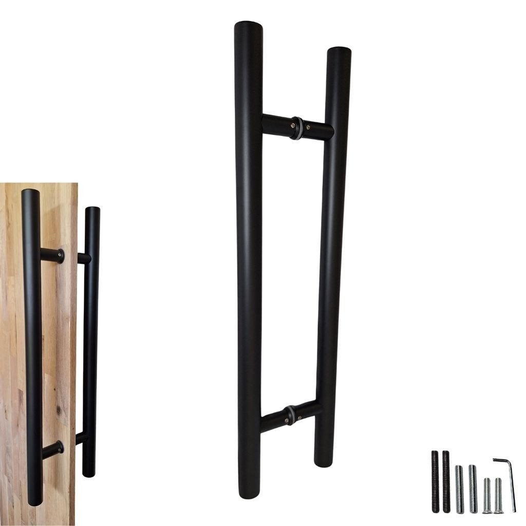 Luxe zwarte deurgrepen – 60 cm RVS [set van 2], Ophalen of Verzenden, Nieuw