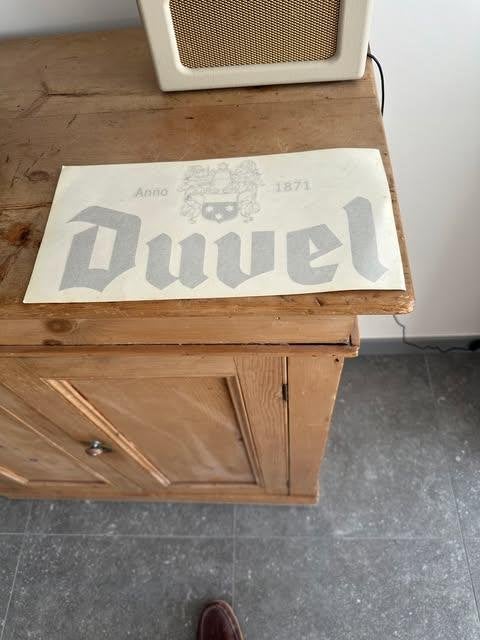 Autocollant Duvel lettres noires, Enlèvement ou Envoi, Comme neuf, Autres types, Duvel