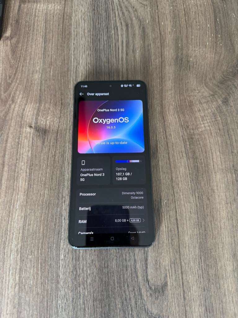 Oneaplus Nord 3 5G, Telecommunicatie, Mobiele telefoons | Huawei, Ophalen, Zwart, Touchscreen, Zo goed als nieuw