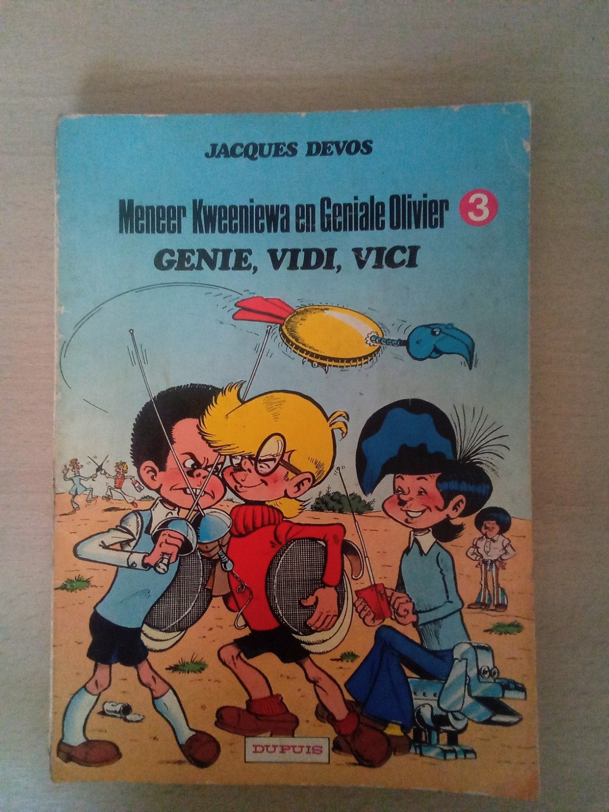 Stripverhaal Geniale Olivier (1976)1ste druk, Enlèvement ou Envoi
