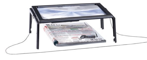 NEUF - Loupe de lecture XXL à 4 LED grossissement 3x, Enlèvement ou Envoi, Neuf, Loupe
