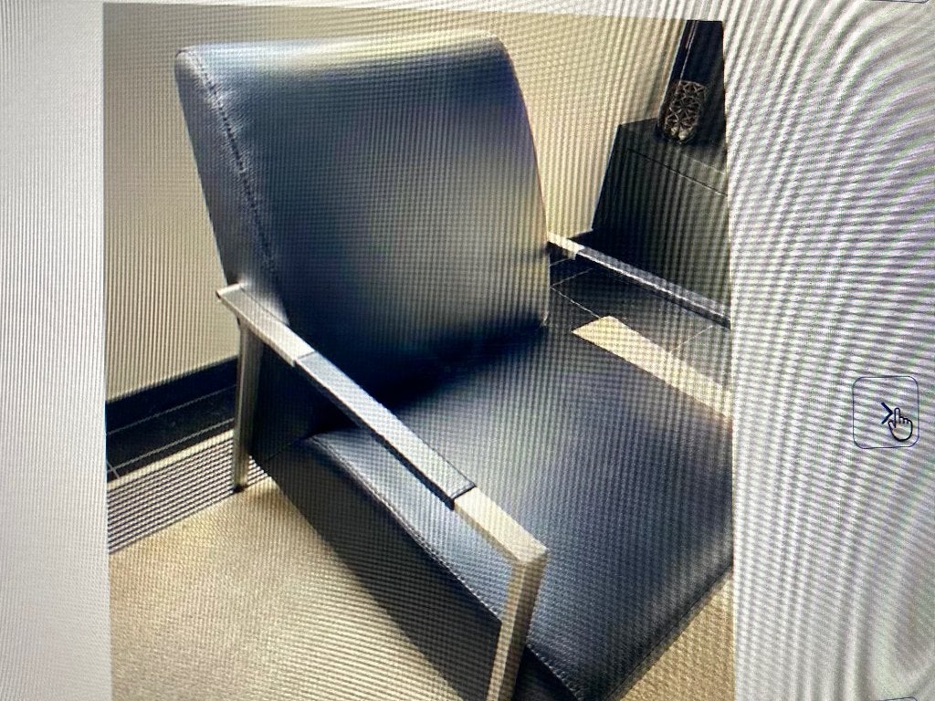 Lederen fauteuil, Enlèvement, Comme neuf, Cuir