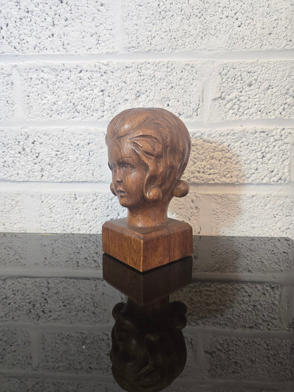 art deco houtsculptuur, Antiek en Kunst, Houtsnijwerk, Art deco, Ophalen of Verzenden, Hout