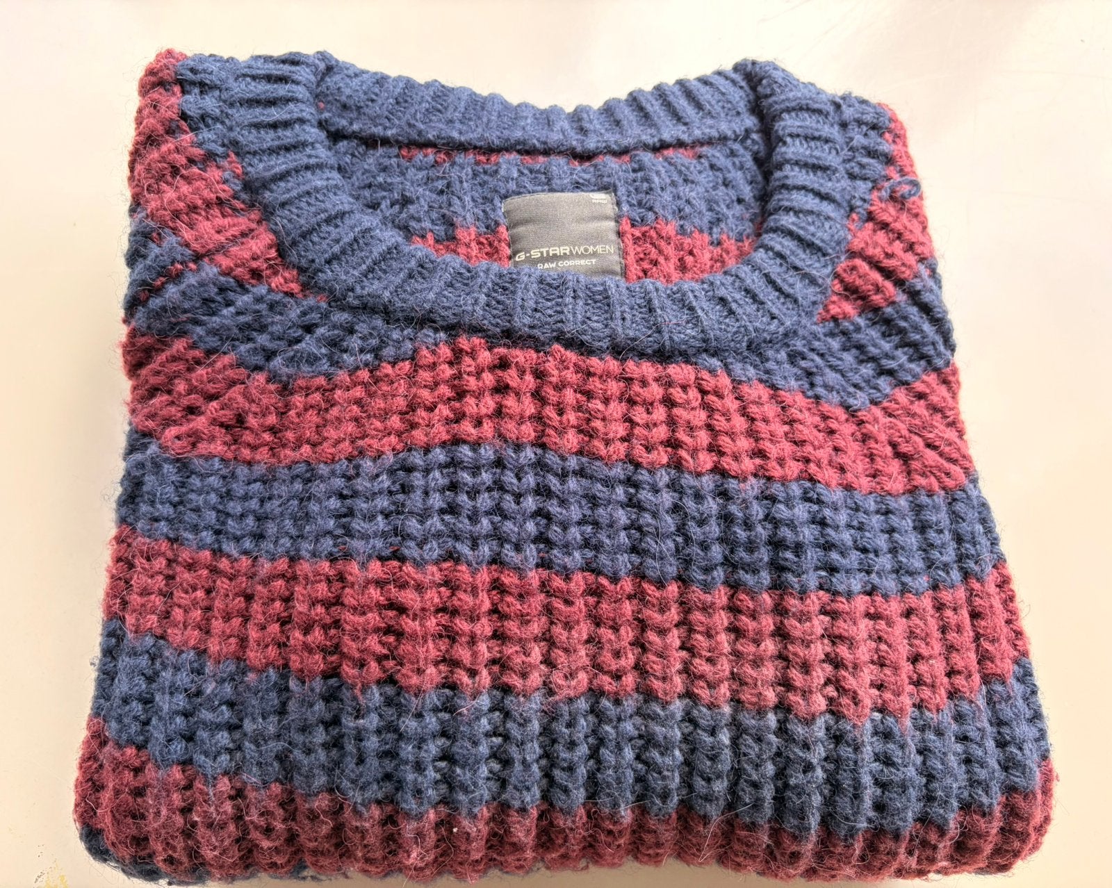 Gestreepte trui G-Star, Kleding | Dames, Ophalen of Verzenden, Gedragen, Maat 36 (S), Blauw