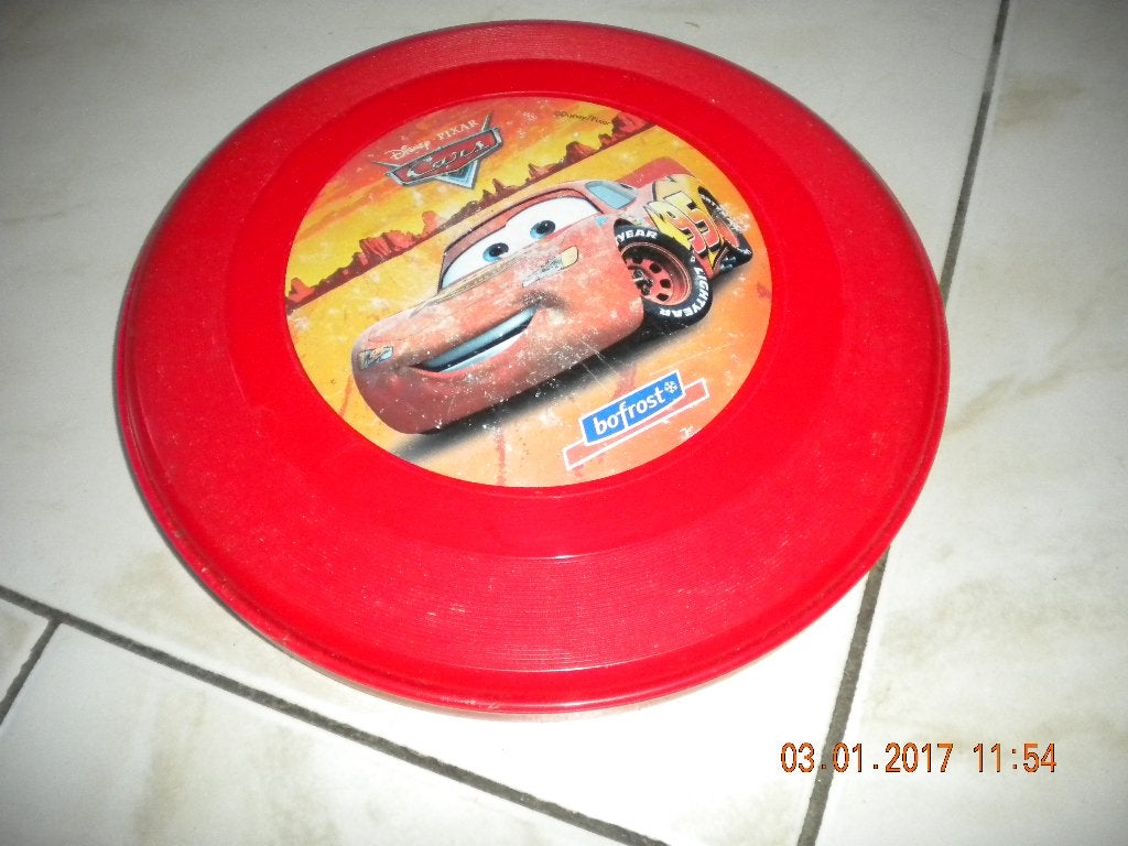 Frisbee van Cars, Enlèvement