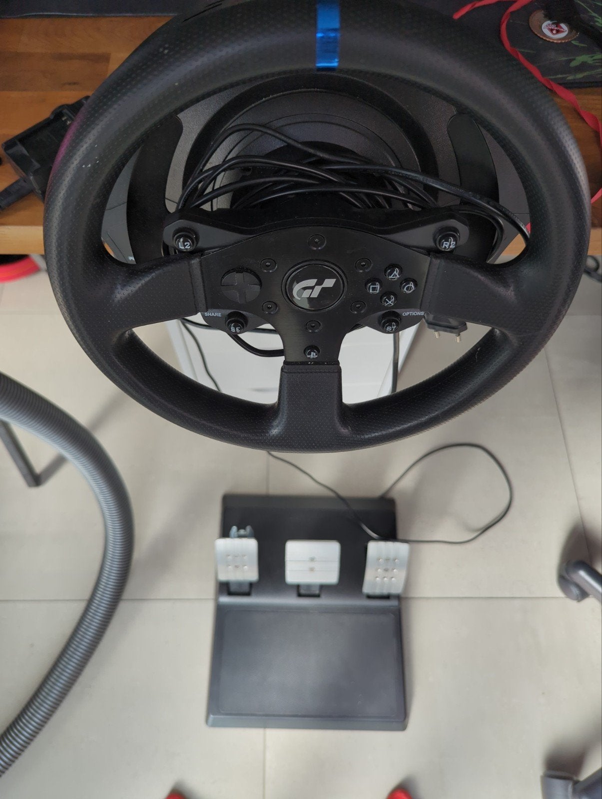 Thrustmaster T300 racing wheel PC/Console Haptic Feedback, Games en Spelcomputers, Games | Pc, Ophalen, Gebruikt, 1 speler, Racen en Vliegen