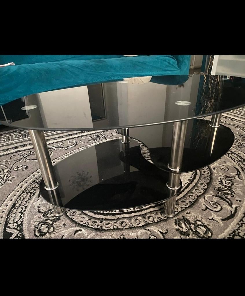 Table pour salon, Maison & Meubles, Tables | Tables de salon, Verre, Enlèvement