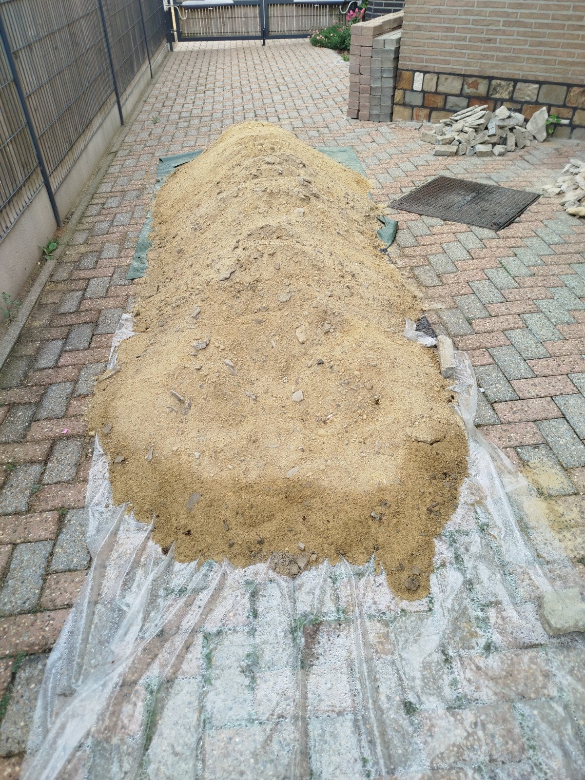 zand met kiezels en steenpuin, Jardin & Terrasse, Sable, Enlèvement